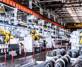 Power 3 Interior of workshop in a plant that manufactures agricultural equipment